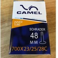 ราคา ยางใน จักรยานเสือหมอบ ไฮบริด camel 700x23-28c หัวใหญ่ 48mm (2219302730)