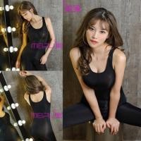 ราคา ชุดบอดี้สูทรัดรูปเต็มตัวสีดำเซ็กซี่ (913693587)