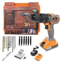 ราคา IMAX สว่านกระแทกไร้สายรุ่นไร้แปรงถ่าน 20V LI-ION 2.0Ah รุ่น IMCD-20BL IMAX สว่านกระแทกไร้สาย รุ่น IMCD24-2 สว่าน (23770920295)