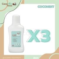 ราคา CocoMint Mouthwash น้ำยาบ้วนปาก 3 ขวด สูตรน้ำมันมะพร้าว มีฟลูออไรด์ ไม่แสบซ่า (21145346979)