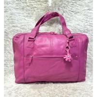 ราคา กระเป๋าหนังแท้สีชมพูถือเดินทางแบรนด์ Tommy(รหัส ถุงเงิน7) (26556887241)