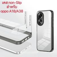 ราคา Case for oppo A18/A38 เคสกันกล้อง ขอบนิ่มหลังแข็ง กันกระแทกหลังใส ขอบสีดำและขอบสีใส เคสono-Slip (29855043423)