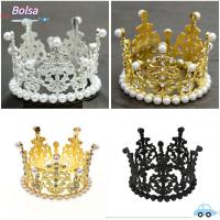 ราคา BOLSA 1 ชิ้นมงกุฎตกแต่งเค้ก,เด็กหรูหราเค้ก Topper,ตกแต่งทองเงินสีเจ้าหญิงวันเกิดเครื่องประดับเค้ก (47350175403)