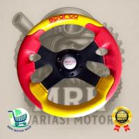 ราคา MERAH SPARCO UNIVERSAL RACING รถ STEERING ล้อสําหรับรถทั้งหมดรุ่น 6 FEET ขนาด 9 10 12 13 14 นิ้วคุณภาพระดับพรีเมียมสีแดงสีเหลืองสี (27143077644)