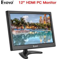 ราคา Eyoyo แบบพกพา 12 นิ้ว HDMI Monitor LCD 1366x768 พร้อมรีโมทคอนโทรล HDMI VGA BNC อินพุต AV Builtin ลําโพง (40020567623)