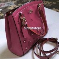 ราคา กระเป๋าสะพายข้าง coach มือสองของแท้% สภาพใหม่สีชมพูบานเย็นไม่มีตำหนิต้องแจ้ง (22963540328)