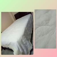ราคา ผ้าห่มนวม คลุมเตียงได้ ปูรองนอนได้ค่ะ 6 ฟุต มือสอง (ทำความสะอาดแล้วค่ะ) (11333916806)
