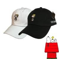 ราคา โปรโมชั่น 129 บาท หมวกแก๊ป Snoopy Peanuts พร้อมส่งสีดำและขาว มีลายปักด้านข้าง ใส่กันแดด ใส่แฟชั่น ลายปักน่ารัก (1891775817)
