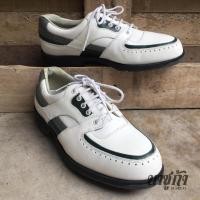 ราคา รองเท้าเล่นกอล์ฟ ปุ่มเหล็ก /สีขาว-เขียว /เบอร์ 38 (รองเท้ามือสอง) (27477441917)