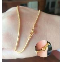 ราคา สร้อย/ITALY_SNAKE-CHAIN-2Mเงินชุบทองคำ18kเหมือนทองแท้สลัก-ITALY (25779554878)