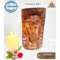 ราคา รูปปั้น ไม้แกะสลัก พระพักตร์พระเยซู งานเก่า Catholic Statue Figurine religion Jesus Wood#ST0865 (27509522796)
