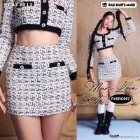 ราคา FLAT2112 FXSRO027 : MARU LOVE SKIRT กระโปรงทรงเอ ผ้าทวีต (26209669051)