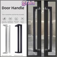 ราคา GRAN มือจับประตูท่อสี่เหลี่ยมทั้งสองด้านที่จับความหนาสแตนเลสทนต่อการสึกหรอ 60 ซม.ความยาวมือจับประตูกระจกประตูไม้โลหะประตู (48450859850)