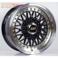 ราคา ล้อแม็กมือสอง ลาย #BBS RS สีดำขอบกระจกหมุดทอง 7-15นิ้ว 4รู100/114 ET35 [21287[ (27106931279)