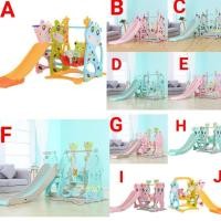 ราคา สไลเดอร์เด็ก สไลเดอร์ชิงช้า สไลเดอร์ชิงช้าและแป้นบาสของเล่นสนามชุดใหญ่ 3 in 1 (872721999)