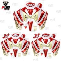 ราคา PUGParts ชุดสีwave125R หัวแหลม ชุดสีเวฟ125S หน้าแหลม Wave125S หัวเถิก (ชุด12/13ชิ้น) สีแดงแก้วตัดทอง (7347168879)
