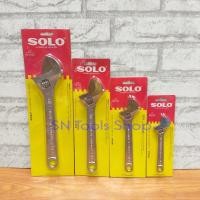 ราคา SOLO กุญแจเลื่อน ประแจเลื่อน โซโล 6-12 นิ้ว No.624 Adjustable Wrench SOLO (6337000380)
