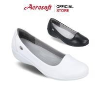 ราคา Aerosoft (แอโร่ซอฟ) รองเท้าคัชชูพยาบาลเพื่อสุขภาพ สีดำ สีขาว รุ่น CW3133 (43776125716)