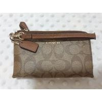 ราคา Coachแท้มือ2 กระเป๋าcoach กระเป๋าสตางค์ coach2ซิปs ลายซี มีตำหนิ (19302125079)