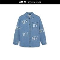 ราคา ♞MLB เสื้อเชิ้ตยีนส์ ยูนิเซ็กส์ Denim Megagram รุ่น 3ADRG0344 50BLL สีฟ้า gf (24741765467)