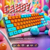 ราคา [เก็บโค้ดส่งฟรี] Neolution E-Sport Gaming Keyboard Candy คีย์บอร์ดเกมมิ่ง ปุ่มเมมเบรน ไฟ LED Rainbow (24214007977)