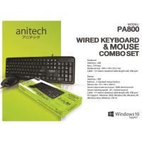 ราคา KEYBOARD & MOUSE (คีย์บอร์ดและเมาส์) ANITECH DESKTOP PA800 (8759371369)
