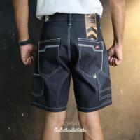 ราคา SGR047 กางเกงยีนส์ขาสั้น ผ้าดิบ ทรง 6 กระเป๋า Workwear (Gasoline & Garage) ปั๊มน้ำมันแก๊สโซลีน (SGR) (42115146103)