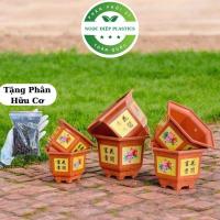 ราคา นําเข้า กระถางพลาสติกหกเหลี่ยม พร้อมพิมพ์ 3ง กระถางบอนไซสุดทน หลายขนาด (40826401007)
