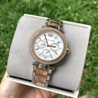 ราคา [[พร้อมส่งแท้%]] Michael Kors mk6301 Women's Parker Multifunction Two-Tone Stainless Steel Watch (21362367811)