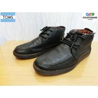 ราคา TOMS แท้ รองเท้าหนังสปอตคลาสสิกสีดำสภาพสวย (3923853839)