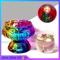 ราคา Crystal lotus candle holder 7 colors in one ball เชิงเทียน เชิงเทียนคริสตัลดอกบัว 7 สีในหนึ่งลูก ของใหว้เจ้า ใหว้พระ (5215528878)