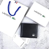 ราคา พร้อมส่ง Set กระเป๋าสตางค์ ผู้ชาย Lacoste สีดำ เรียบหรู ดูดี ของขวัญ (41316397566)
