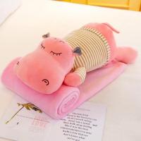 ราคา หมอนผ้าห่ม แฟนซี รูปสัตว์ ผ้าห่มนาโน 1x1.6 M ลายปักอย่างดี ผ้านุ่มมาก (พร้อมส่งในไทย) (ร้านคนไทย) (24035523739)