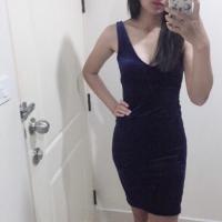 ราคา ชุดเดรสงานแบรนด์ forever21 ผ้ากำมะหยี่ (1705763527)