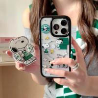 ราคา กาแฟ Snoopy Dog Magnetic Bracket เหมาะสําหรับ iPhone 17 Promax 16 Promax เคสโทรศัพท์แม่เหล็ก Apple 15/14/13 Anti Drop (29384537284)