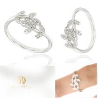 ราคา 1D Jewellery แหวนเงินแท้ 925 ชุบโรเดียม ฝังเพชรสวิส(CZ) Olive Leaf Stud Earring ความหวัง อิสรภาพ และชัยชนะ (25892043147)