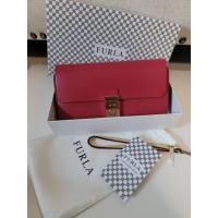 ราคา กระเป๋าสตางค์แบรนด์เนมแบบยาวสีชมพูบานเย็น ยี่ห้อ FURLA (8612490562)