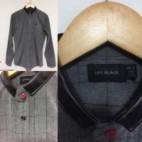 ราคา เสื้อเชื้ต ผู้ชาย งานช้อปแท้ CPS งานดีปกหนัง ตัวเสื้อลายสก็อต ทรงสลิมเข้ารูป ไซส์ S (2147686961)