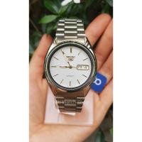 ราคา นาฬิกา Seiko 5 Automatic รุ่น SNXG47K นาฬิกาผู้ชายสายแสตนเลส หน้าปัดขาว /ทอง -ของแท้ 100% ประกันศูนย์ 1 ปีเต็ม (4169420553)