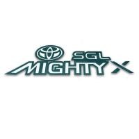 ราคา สติ๊กเกอร์ Sticker MIGHTY X SGL white Black สีดำ (5083797788)