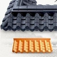 ราคา ♞,♘กระเบื้องยางโบราณผสมผสานชายคาสไตล์จีนตกแต่งพลาสติกกระเบื้องสีเขียวผนังหลังคาหนา (25671531010)