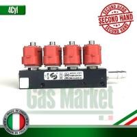 ราคา Tested 2nd hand Rail Gas Injector IG1 4 cyl - รางหัวฉีดแก๊ส ยี่ห้อ Rail 4 สูบ LPG/CNG (มือสอง ซ่อมแซมจากโรงงาน) (2054475817)