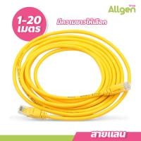 ราคา allgen สายแลนเข้าหัวสำเร็จรูป พร้อมใช้งาน สาย LAN CAT 5 E ยาว 1/1.5/2/3/5/10/15เมตร (22754935654)