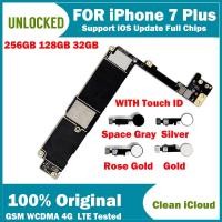 ราคา เมนบอร์ด ปลดล็อกแล้ว ของแท้ ไม่มี Touch ID สําหรับ iphone 7 plus ชิปเต็ม + บอร์ดลอจิก icloud ทดสอบแล้ว 32gb 128GB 256gb (25564681374)
