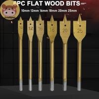 ราคา Moonlights1 6 PC สามชี้แบนเจาะหกเหลี่ยม Handle งานไม้ Hole เปิดชุดไม้กระดานเจาะเครื่องมือ Bit EN (55450088078)