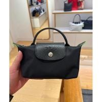 ราคา Longchamp แท้! Le Pliage pouch with handle สีดำ (23567171859)