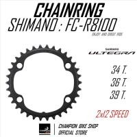 ราคา ใบจานULTEGRA-12 SHIMANO : ULTEGRA FC-R8100 34/36/39ฟัน ULTEGRA-12 CHAINRING 34T.36T.39T. (29373696033)