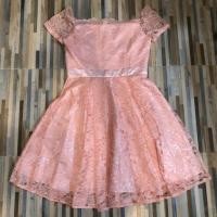 ราคา เดรสราตรีออกงานสีโอรส เดรสลูกไม้ (1880101796)