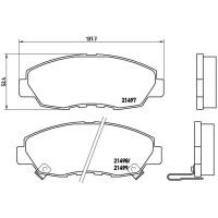 ราคา ผ้าดิสเบรคหน้า HONDA ACCORD Gen5 G5 ไฟท้ายก้อนเดียว 1994- ไฟท้าย2ก้อน 1996- งูเห่า Gen6 G6 1998- CR-V Gen1 1996- NTN (2361230872)