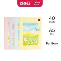 ราคา Deli Notebook ENA540 Smiling Every Day Series เย็บโน้ตบุ๊ค A5 40 แผ่นหนังสือเครื่องเขียน [Per Book] (22546002793)